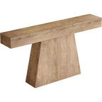 Consolle rustica da 160 cm con base trapezoidale per ingresso, corridoio e soggiorno