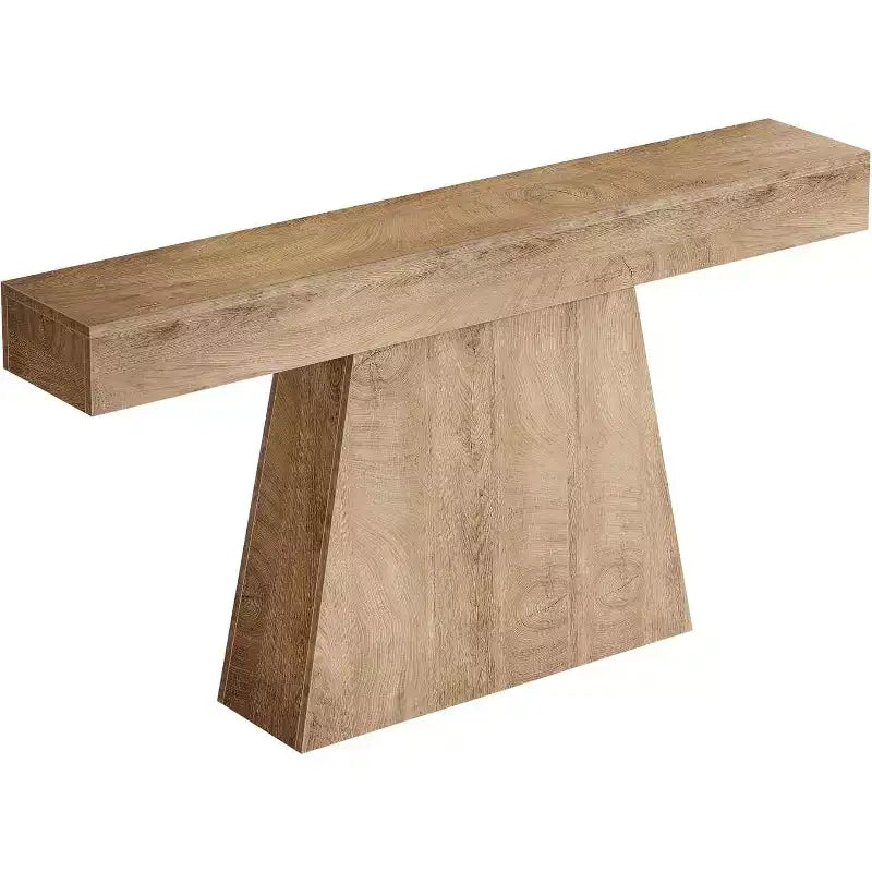 Consolle rustica da 160 cm con base trapezoidale per ingresso, corridoio e soggiorno