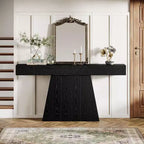 Consolle rustica da 160 cm con base trapezoidale per ingresso, corridoio e soggiorno