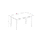Tavolo da pranzo Dudley ad altezza bancone, mogano rustico, 36x60", legno di caucciù asiatico