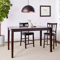 Tavolo da pranzo Dudley ad altezza bancone, mogano rustico, 36x60", legno di caucciù asiatico