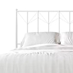 Letto a Piattaforma in Metallo con Pomoli Decorativi a Sfera, Telaio Verniciato a Polvere, Nessuna Rete a Molle Necessaria