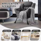 Poltrona Lounge Moderna con Profilo Sottile, Poltroncina per Spazi Piccoli, Design Minimalista