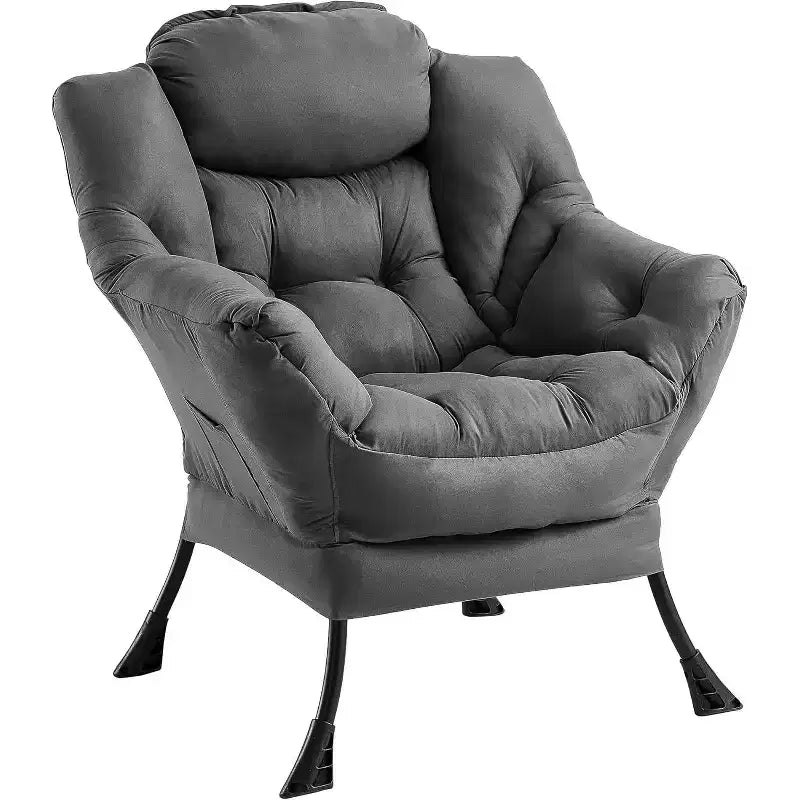 Poltrona Lounge Moderna con Profilo Sottile, Poltroncina per Spazi Piccoli, Design Minimalista