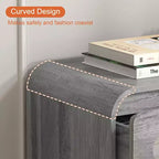 Comodino con 3 cassetti per camera da letto, cassettiera organizer in legno larga 81 cm