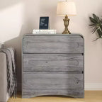 Comodino con 3 cassetti per camera da letto, cassettiera organizer in legno larga 81 cm