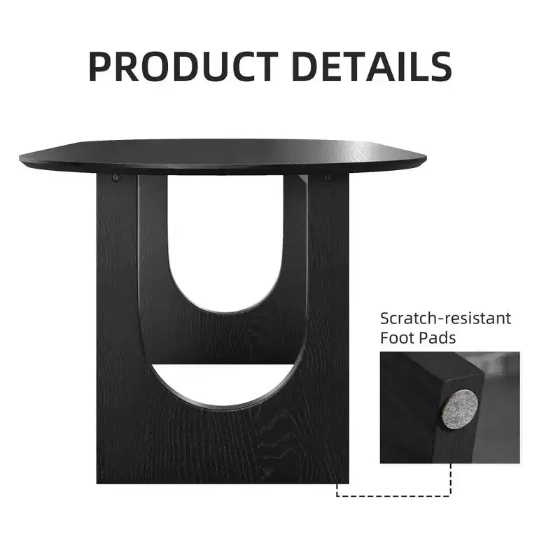 Tavolo da pranzo ovale in legno da 67" per 4-6 persone, stile rustico moderno per cucina e sala da pranzo