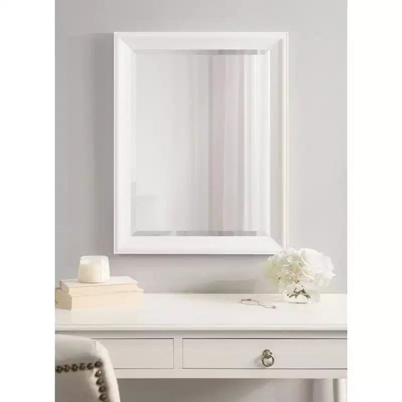 Specchio da parete rettangolare Kalla per bagno, con cornice classica, per toeletta e ingresso