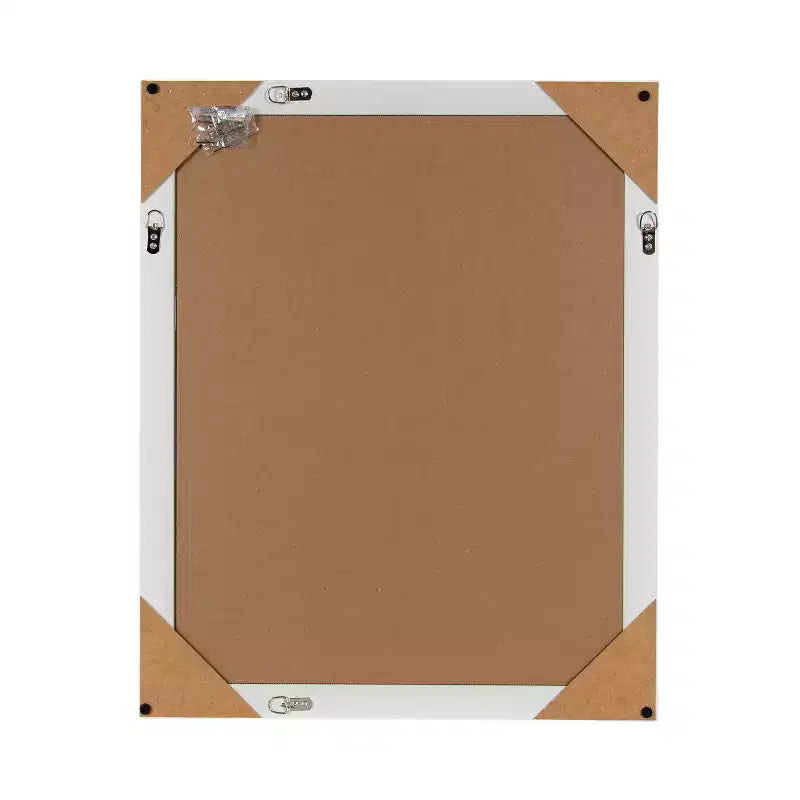 Specchio da parete rettangolare Kalla per bagno, con cornice classica, per toeletta e ingresso