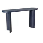Console Minimalista da 60" con Gambe Curve e Piano Spesso, Ingresso e Soggiorno, Blu