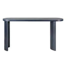 Console Minimalista da 60" con Gambe Curve e Piano Spesso, Ingresso e Soggiorno, Blu