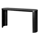 Console Minimalista da 60" con Gambe Curve e Piano Spesso, Ingresso e Soggiorno, Blu