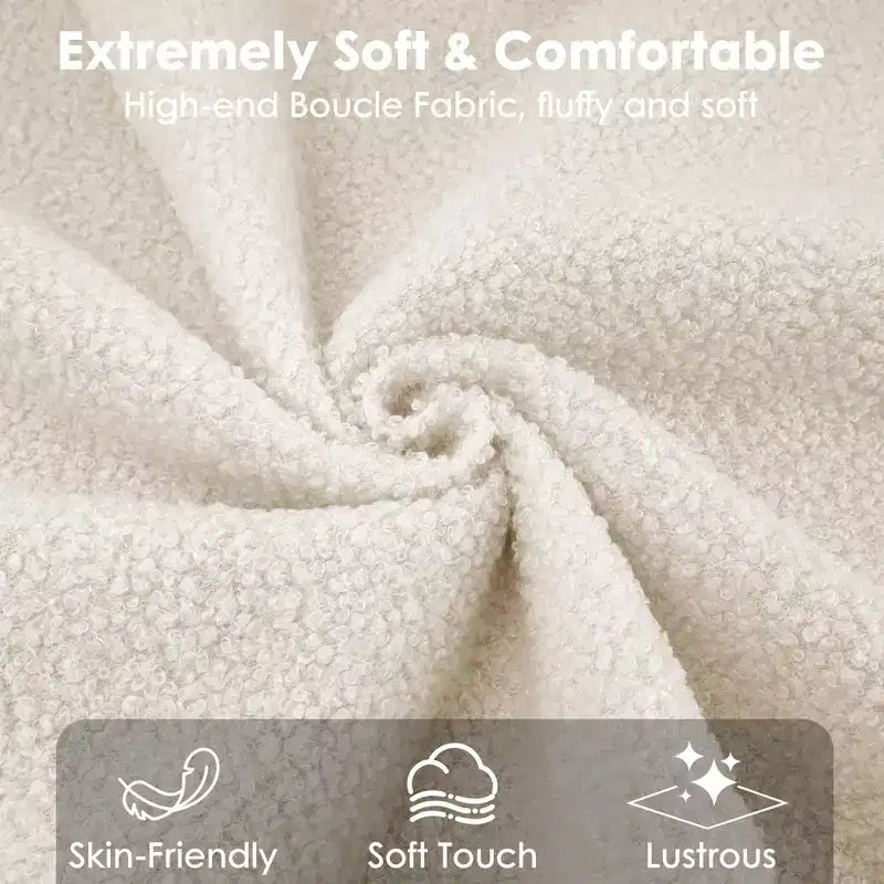 Letto Imbottito con Struttura a Piattaforma per Bambini - Simpatica Testiera Morbida o in Bouclé - Robusti Supporti a Doghe in Legno - Silenzioso, Nessun Box Spring Necessario