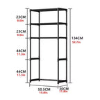 Mobiletto salvaspazio a 3 ripiani da appoggio sopra il WC, scaffale organizer autoportante per bagno, facile da montare, per bagno