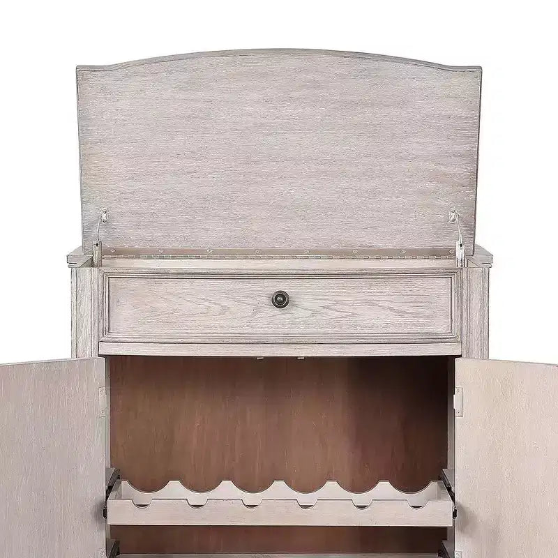 Cantinetta portabottiglie Wynsor - Finitura champagne anticata, elegante conservazione del vino