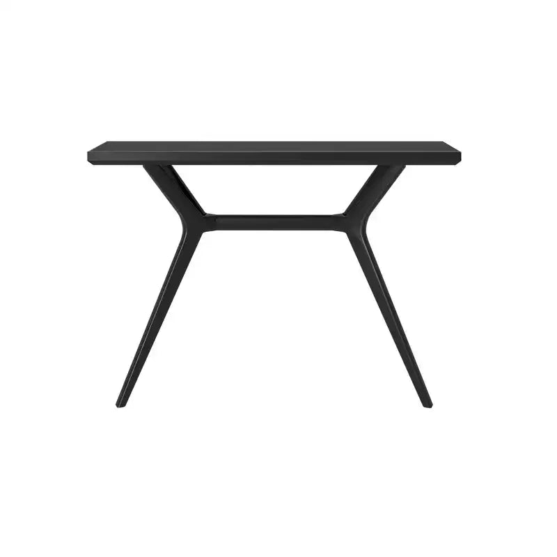 Verso Tavolo consolle da 46" in pino massiccio, design scandinavo con gambe incrociate, tavolo stretto per l'ingresso